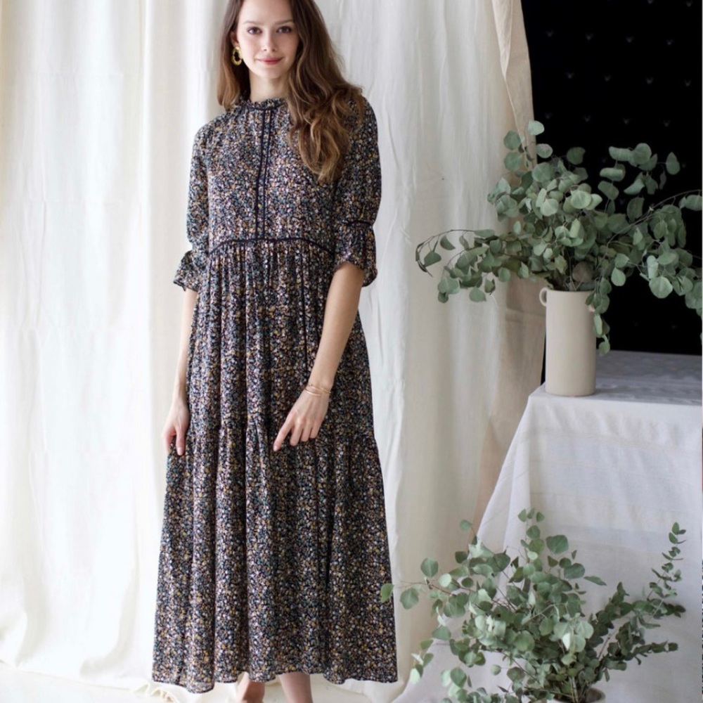 Mirth Caftans Napa Floral Maxi Dress